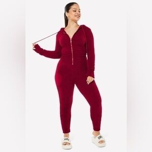 Yitty || SOLD OUT NWT Pet Me Heart Pocket Onesie  (Merlot)